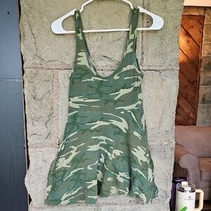 Chesley Olive and Beige Camouflage Tee